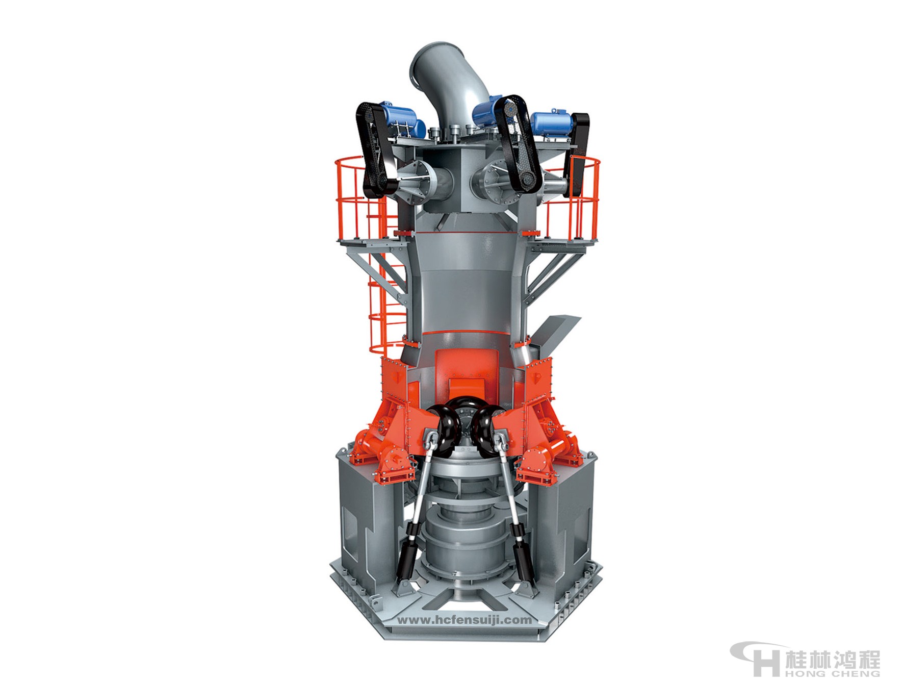 礦石磨機HLMX細(xì)粉立式磨粉機超細(xì)立磨剖面圖